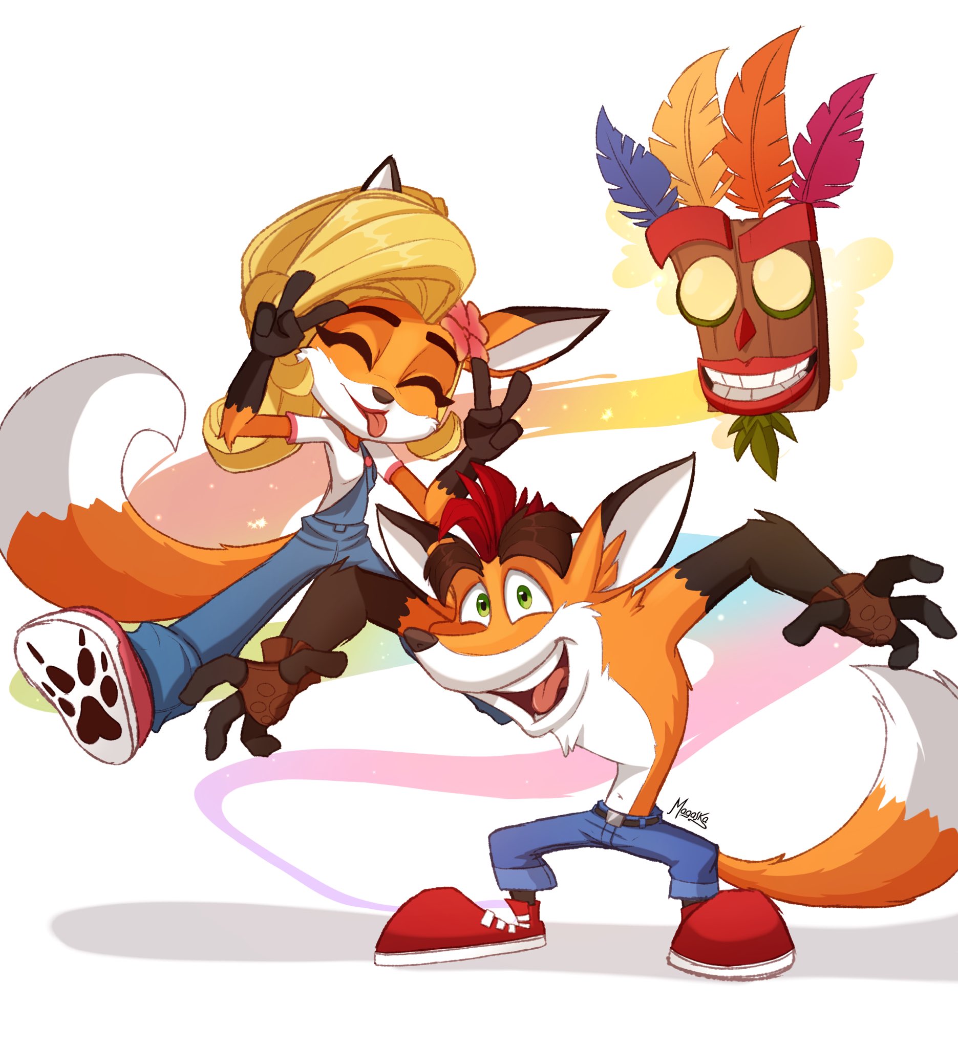 Magaska on X: Crash and Coco Foxicoot xD Inspired in the art of the  legendary artist KempferZero, My last drawing for now, see you again for  the holidays ✨👌🏼 t.coyg36axXxgf  X