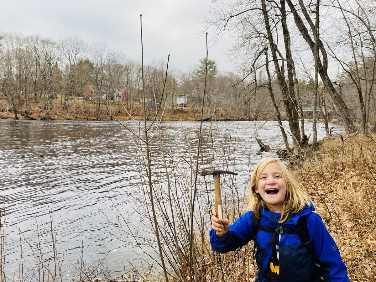 {thread} Yesterday my son and I headed out for an archeological dig along the River. A few years ago I found an old illegal dump that appears to go back to the 1930’s and operated into the 80’s. We decided to see what we could find.  #Homeschooling  #SurvivingThePandemic