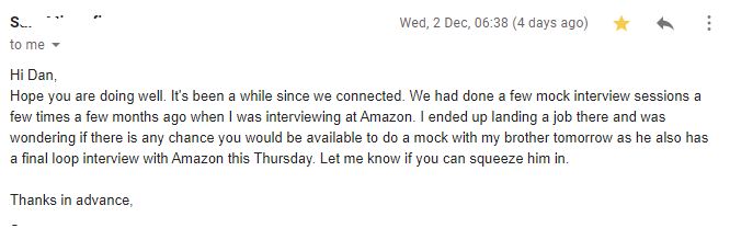 danccroitor's tweet photo. We had done a few mock interview sessions a few times a few months ago when I was interviewing at Amazon. I ended up landing a job there https://t.co/OffKVScXoC
