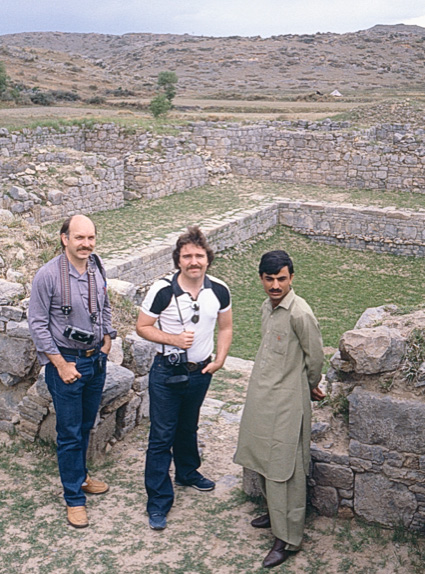 More from the recently uncovered cache of Boll collection photos from our mid-80s documentary trip to Pakistan. Here, I am with Academy Award-nominated sound tech Tom Naunas (left) and our guide at Taxila, an ancient Buddhist settlement. We play tourists for a day.  #Pakistan