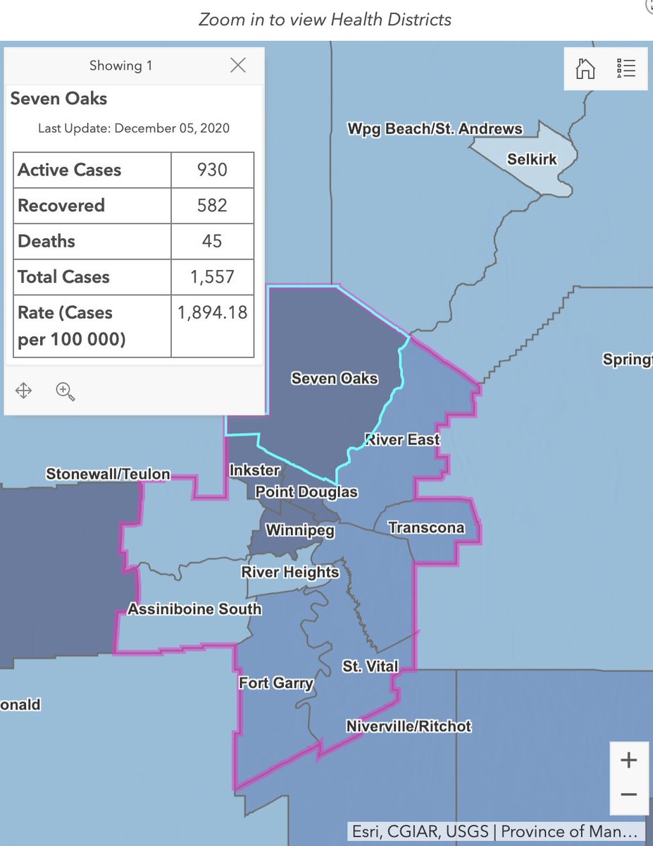 Manitoba: we've got a dashboard similar to B.C., and five health regions, also like British Columbia. However, each health region is divided into separate regions updated regularly, which means we get neighbourhood data in Winnipeg.  https://www.arcgis.com/apps/opsdashboard/index.html#/29e86894292e449aa75763b077281b5b?rha=Winnipeg