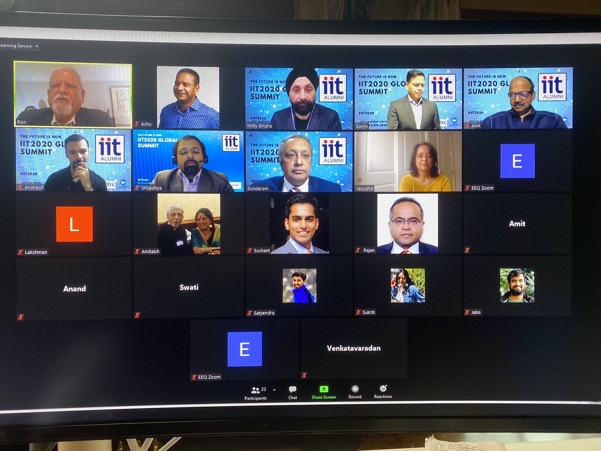 ashugarg's tweet photo. Wrapping up @paniit_usa #IIT2020 Global Conference. Privileged to co-lead the start-up track with @animeshpathak. Huge thanks to @officialsanjivg and all the volunteers! 17K+ audience, 250+ speakers, 430+ startups. WOW! https://t.co/n1ZIWlptfc