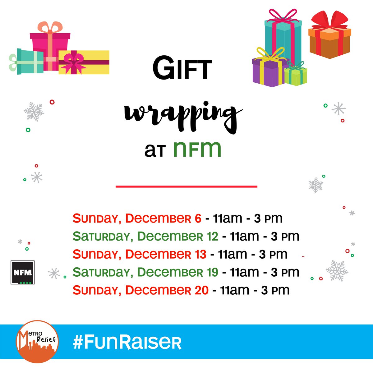 MetroRelief's tweet photo. Thanks to YMSL for volunteering at Nebraska Furniture Mart today. When you purchase items at NFM come by our booth to have your purchase wrapped for a donation to Metro Relief. #MetroRelief #Homelessness #GiftWrapping #FunRaiser https://t.co/0mjWD1Wh0j