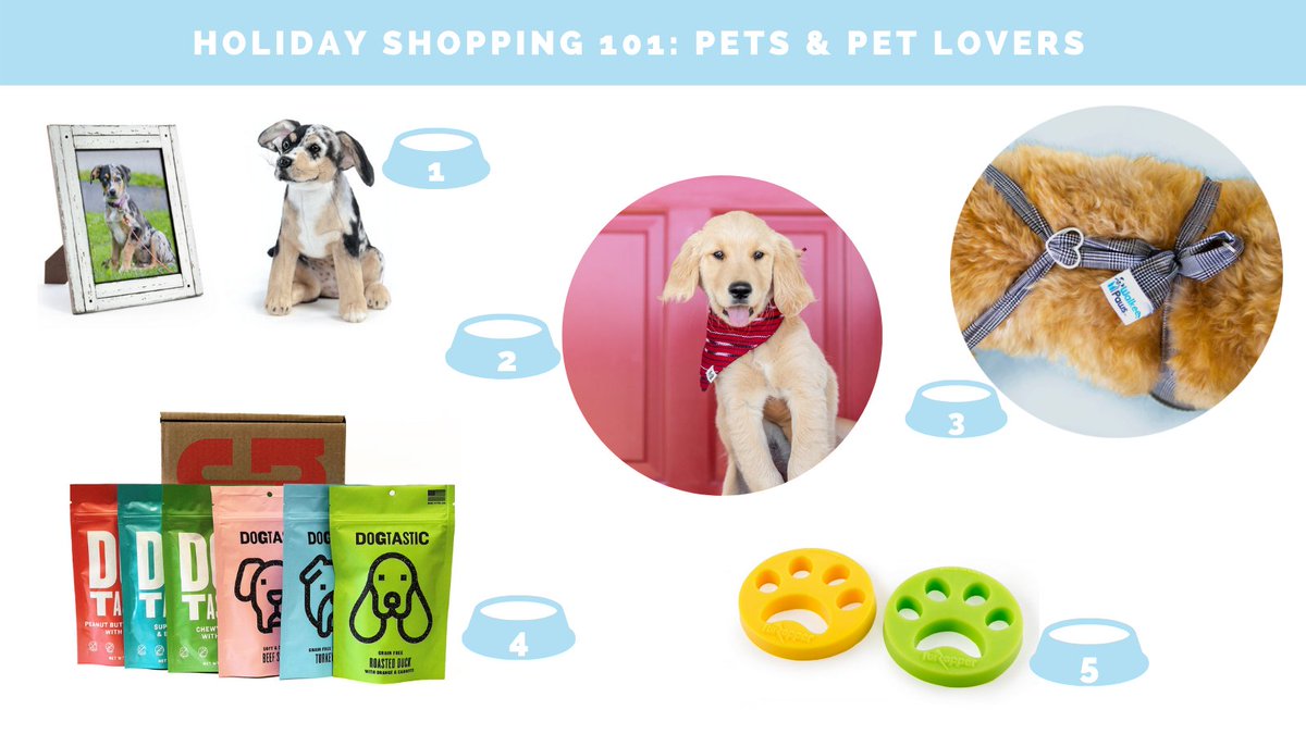 orcacomm's tweet photo. As you finish your holiday shopping 🎁, we have you covered on gifts for #petlovers and #pets!

1. @CuddleClones
2. #SamandNala
3. @walkeepaws
4. @TrueDogsLLC 
5. @FurZapper https://t.co/vCrKmuXXnt