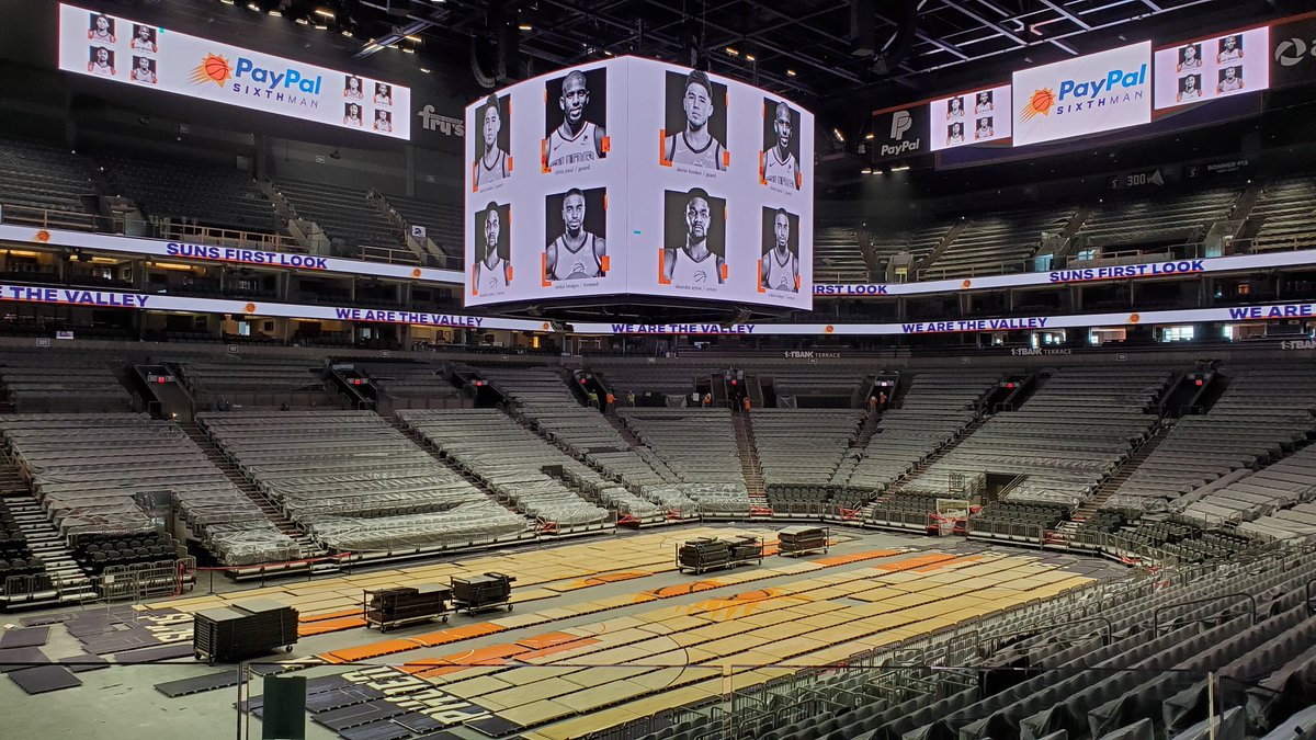 ArnieK's tweet photo. @BKuenn and I got a tour of the updated Suns Arena today. #awesome #sunsfirstlook https://t.co/SF02jSMDVX