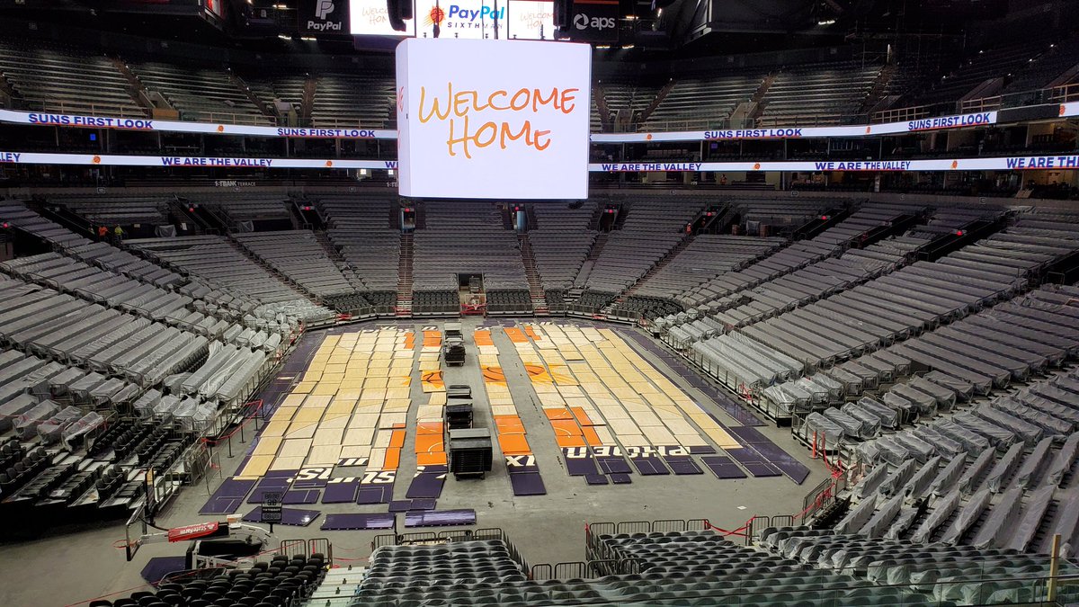 ArnieK's tweet photo. @BKuenn and I got a tour of the updated Suns Arena today. #awesome #sunsfirstlook https://t.co/SF02jSMDVX