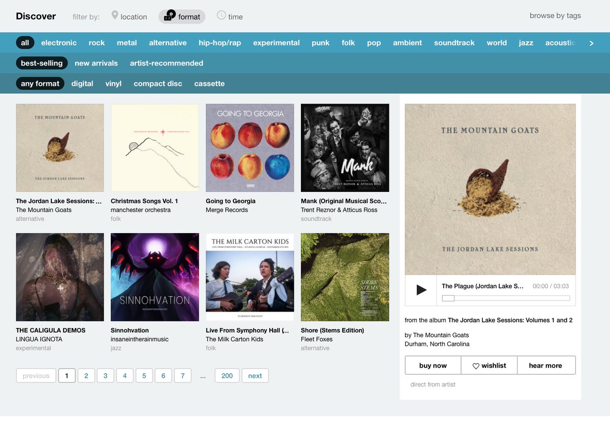 like, for something like 24 hours (and maybe now?? I don't monitor this stuff but  @muzzleofbees tells me) we were #1 on Bandcamp. like, no-qualifiers #1. wow. just wow,.