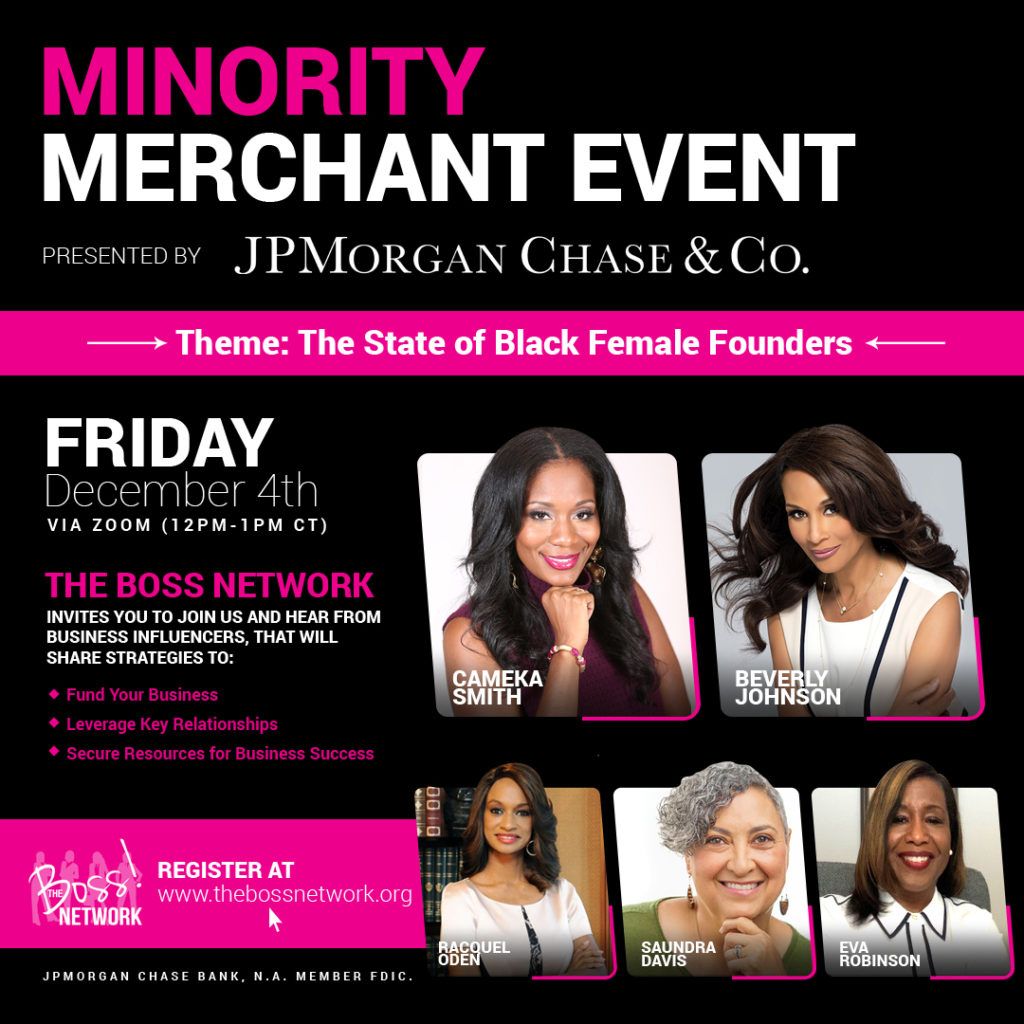 ugetmade's tweet image. The BOSS Network, JPMorgan Chase has these free events for Black Female Founders. #BossNetwork #BlackEnterprise buff.ly/37SO1gT