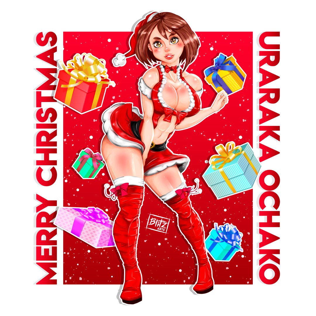 arts_blitz's tweet photo. Hi! Well this is a christmas fan art of #urarakaochako #MyHeroAcademia
With a #NSFW version, hope you like it 🙊😈🥵.
 #ecchiart #nsfwart #sexydrawingtime #digitalart #lewdgirl #pinupgirls #drawing #nsfwartist #nsfwaccount #lewddrawing #drawingsexy #lewd #ecchiwaifu #nsfwartist https://t.co/cWXnqsBOuv