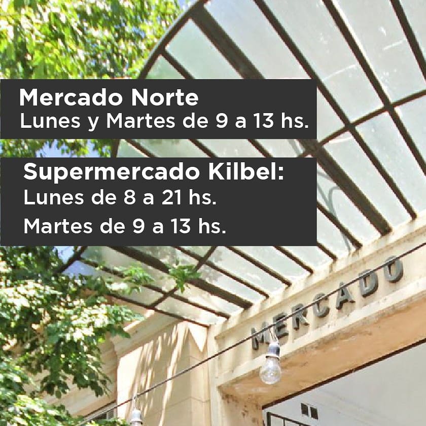 MercadoNorteSF's tweet photo. | Horario especial finde largo |

👉🏼Mercado Norte
Lunes y Martes de 9 a 13 hs.

👉🏼Supermercado Kilbel
Lunes: horario corrido de 8 a 21 hs.
Martes: 9 a 13 hs. https://t.co/USq8cHB0Jt