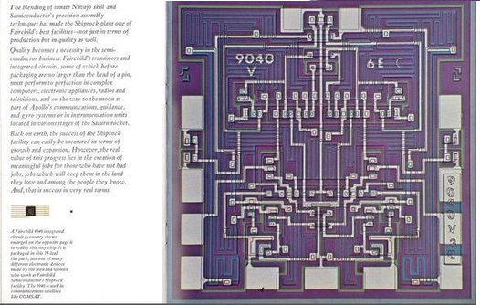 Speaking of Navajos, if you've ever wondered why computer circuits resemble Navajo weaving patterns then you will not be surprised to learn that this is not a coincidence but is in fact by intentional Navajo design. As one scholar put it upon discovering the connection...