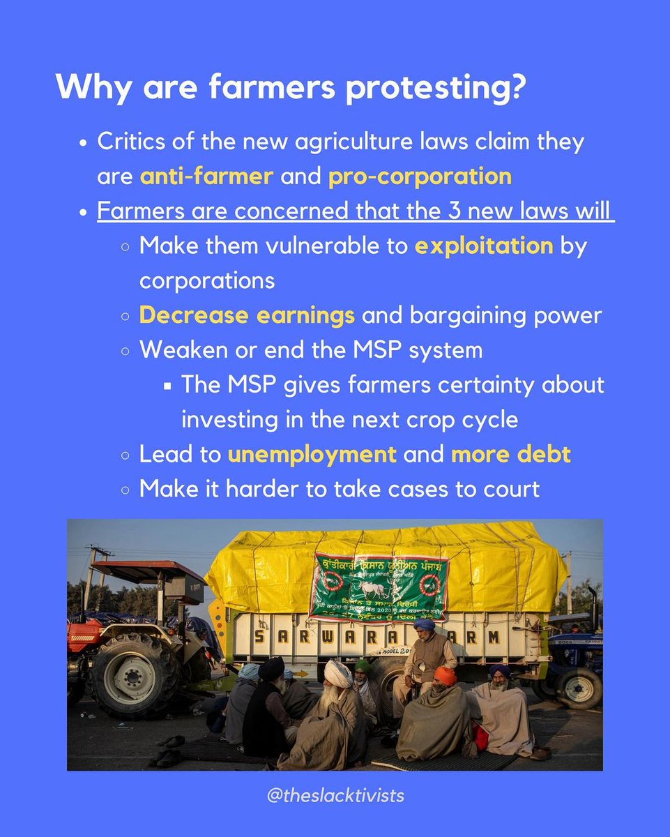 SaffronStudios's tweet photo. What's Going On In India?

A thread on why farmers are protesting.

#FarmerProtest #FarmersProtest #NoFarmersNoFood https://t.co/psQjkNs79H