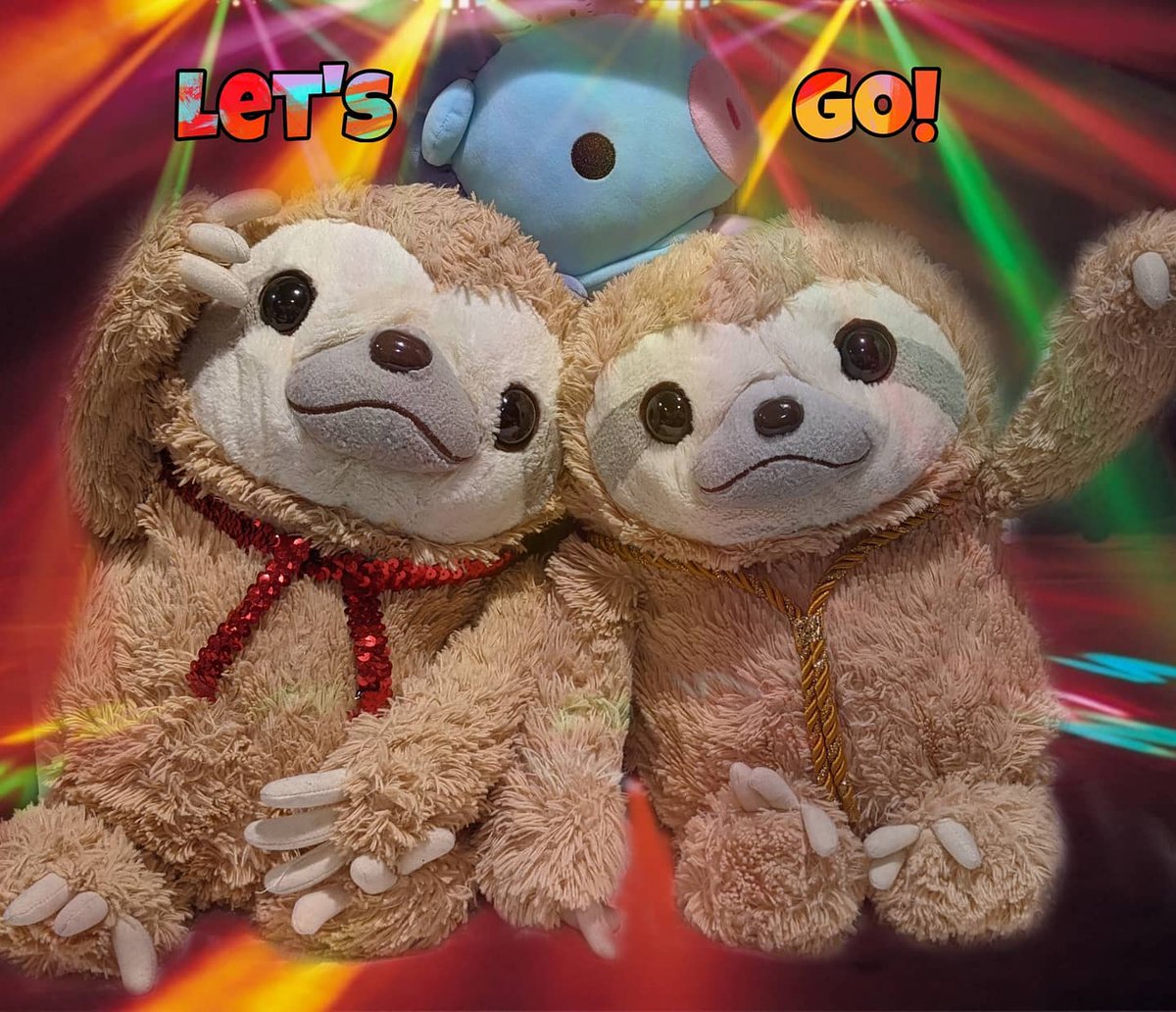 LoveMrSloth's tweet photo. Mikke, Mang and I are having a groovy time at @adventuresingeorgeland's #kgsbirthdaydisco party. We put on our shiniest and sparkly-est accessories to dance the night away~ Oh and we have some yummy snacks too so we…

📸 https://t.co/92d4q4yE2w via https://t.co/vSLug9wUvm https://t.co/FUviqj3Z0D