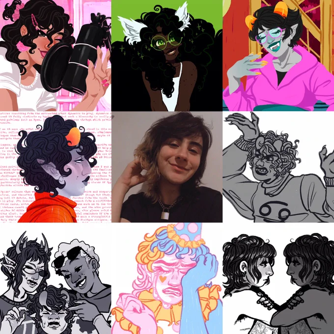 all i draw is gays clowns and women (who are also gays and sometimes clowns) (all the clowns are gay too) #artvsartist2020 