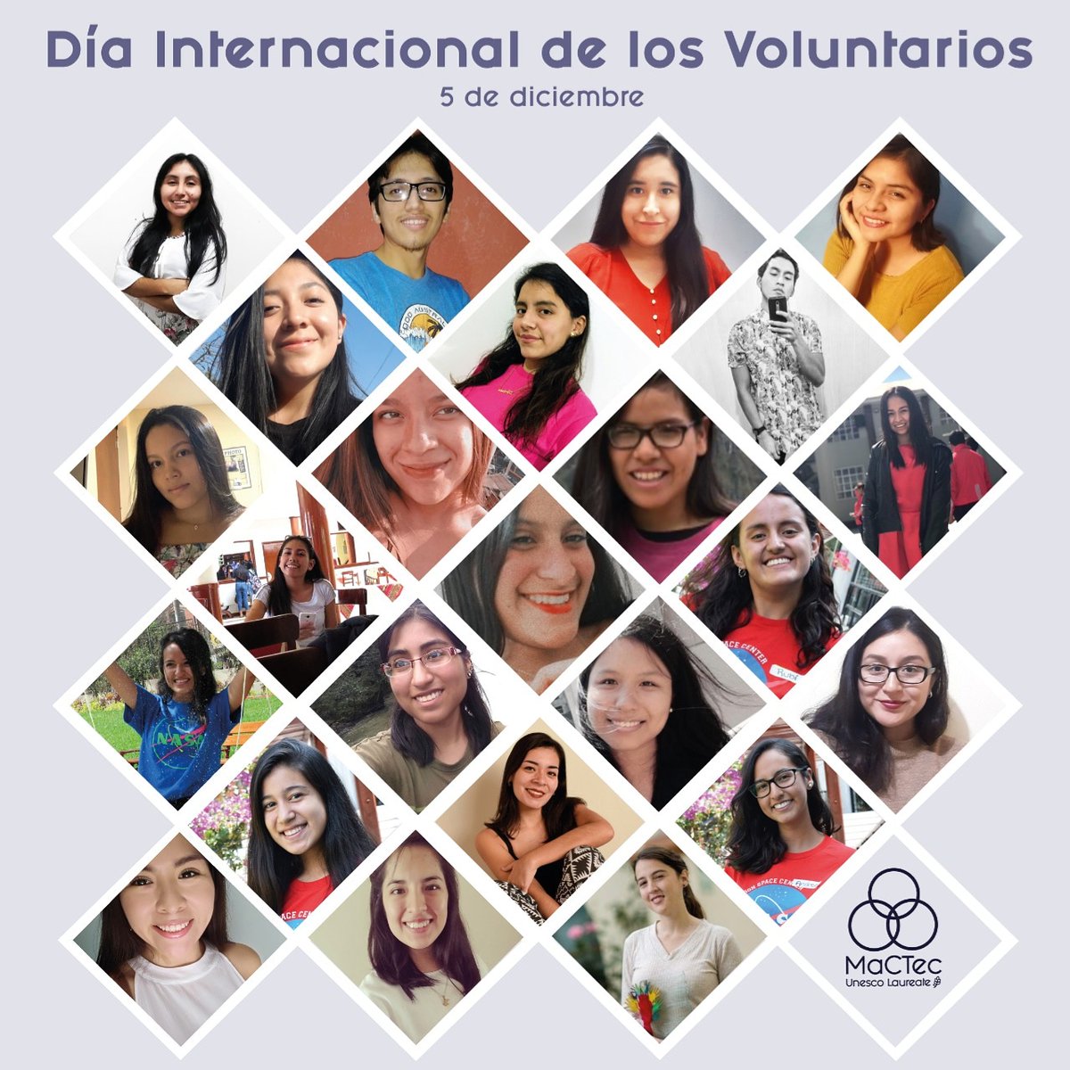 mactecperu's tweet image. ⚡Día Internacional de los Voluntarios⚡

Queremos agradecer y felicitar a todos los miembros Mactec que nos han apoyado y nos siguen apoyando en este año. 💖

#voluntariado #SinCienciaNoHayFuturo #GeneracionDelBicentenario #MACTEC