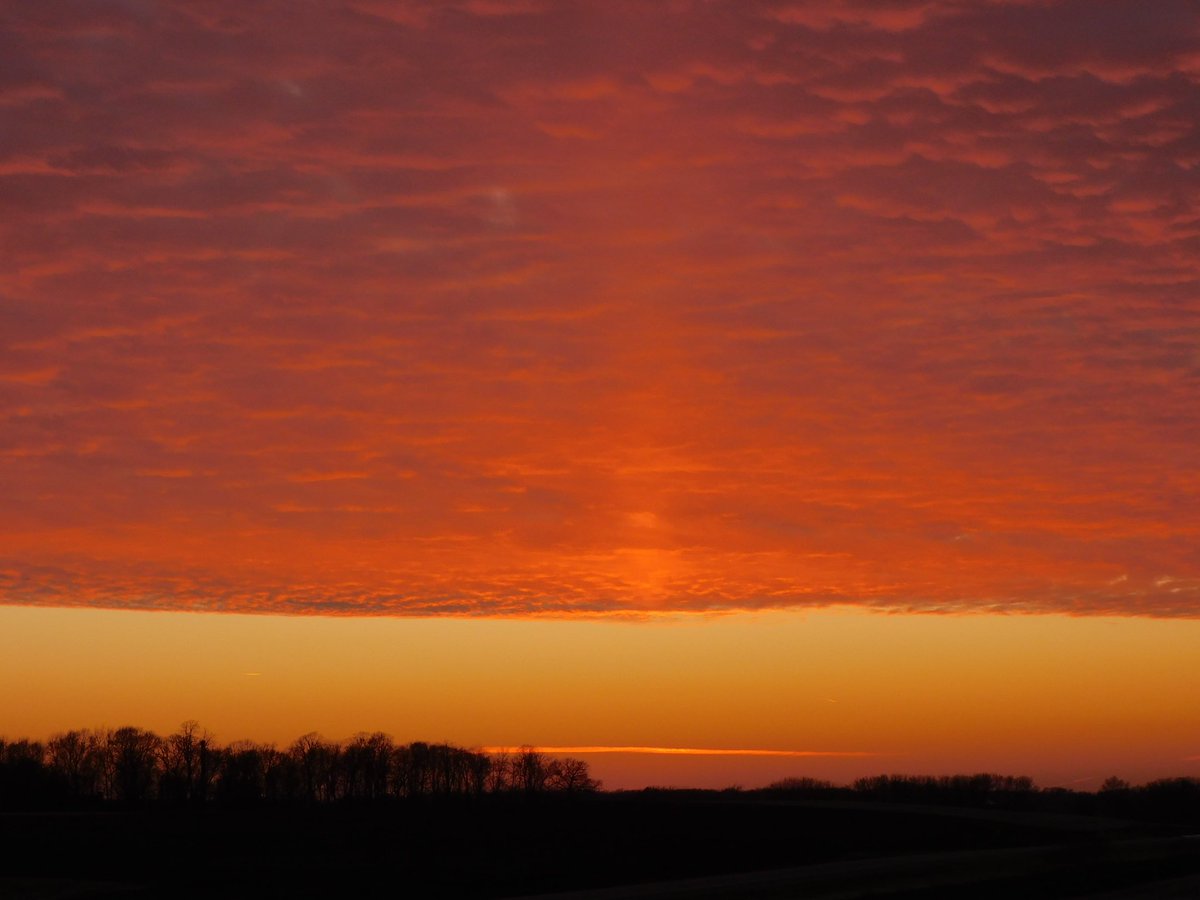 Amazing sunset tonight! Cleveland, MN #sunset #Minnesota #mnsunset #geese #Minnesotasunset #kare11weather #mnwx