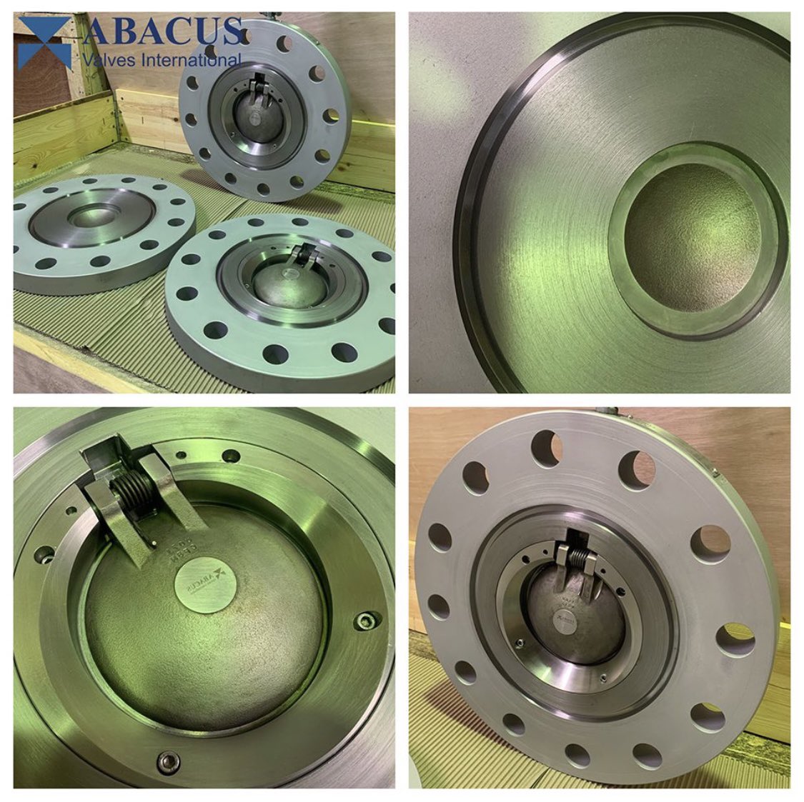 Abacus 8” Class 900 RTJ Lugged Swing Check Valves. 

A105 Forged body
A351 CF8M disc
Stellite 6 Weld overlay on seats
Spring assisted non slam closure
API 6D Short pattern FTF
One piece body with no leak paths to atmosphere. 

100% U.K. Design, Manufacture, Assembly and Testing.