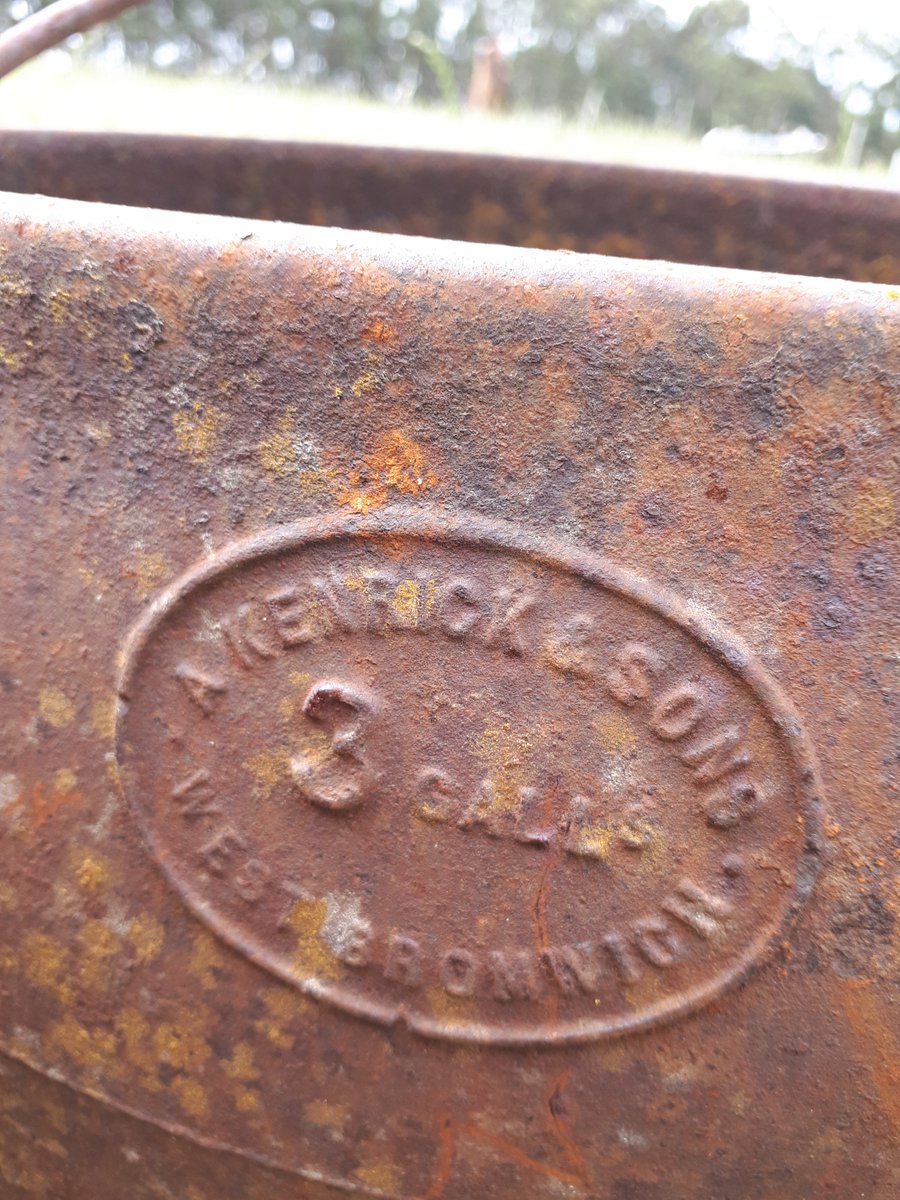 Kenricks 3 gallon cast iron cooking cauldrons, so rusted out they couldnt have held a boiled camel  @wimmerachic  Kenricks began making buckles in the late 1700s. They still manufacture more modern equipment on the same site.