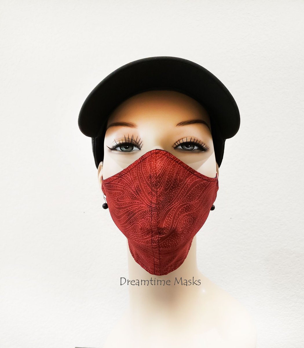 Red Face Mask Washable Cotton Over The Head Face Mask Scarlet Crimson Ruby Red Print Face Covering tuppu.net/19b8b88a ##socialdistancing #covid #facemask #facemasks #mask #wearthedamnmask #stayhome