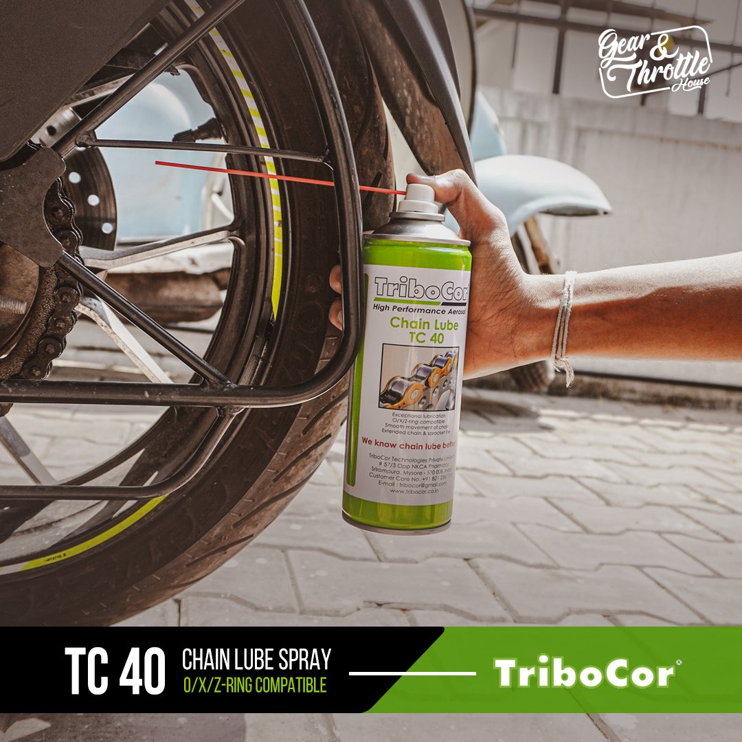 GThouse_'s tweet photo. A dry chain is every motorcyclist’s nightmare, keep your chain safe and well lubricated all the time with Tribocor lubes and cleaners, shop now, link in bio!
.
.
.
.
.
.
.
.
.
#tribocor #chainlube #chainprotector #lube #bikemaintainence #maintainence https://t.co/o4F6kENTA1