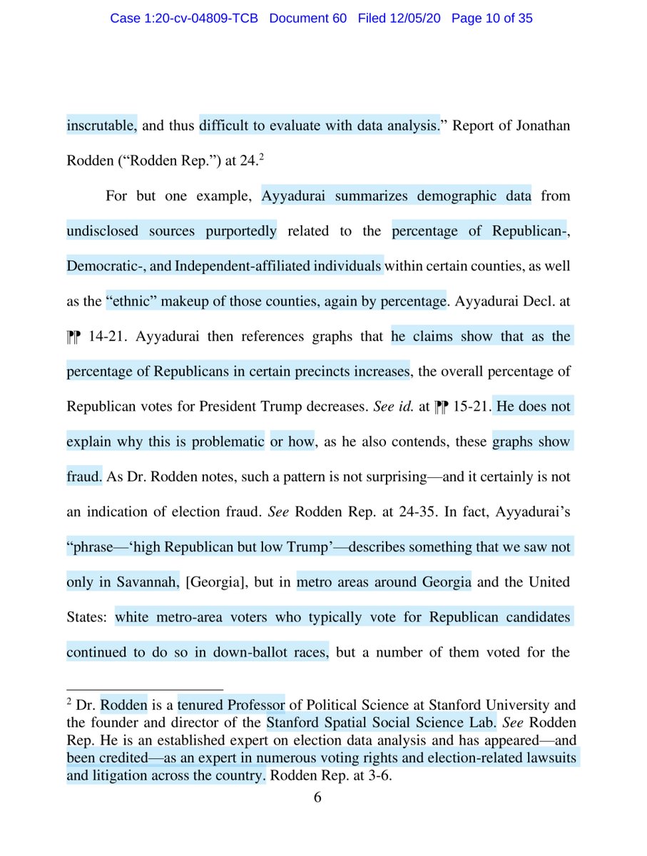 Shiva Ayyadurai is NO expert“provides no indications about his data sources.. does not explain how he measures his variables.. claims about race and ethnicity..”In NO WAY does Ayyadurai pass as an “expert”. The report cites no data source & it was his 1st ever election report