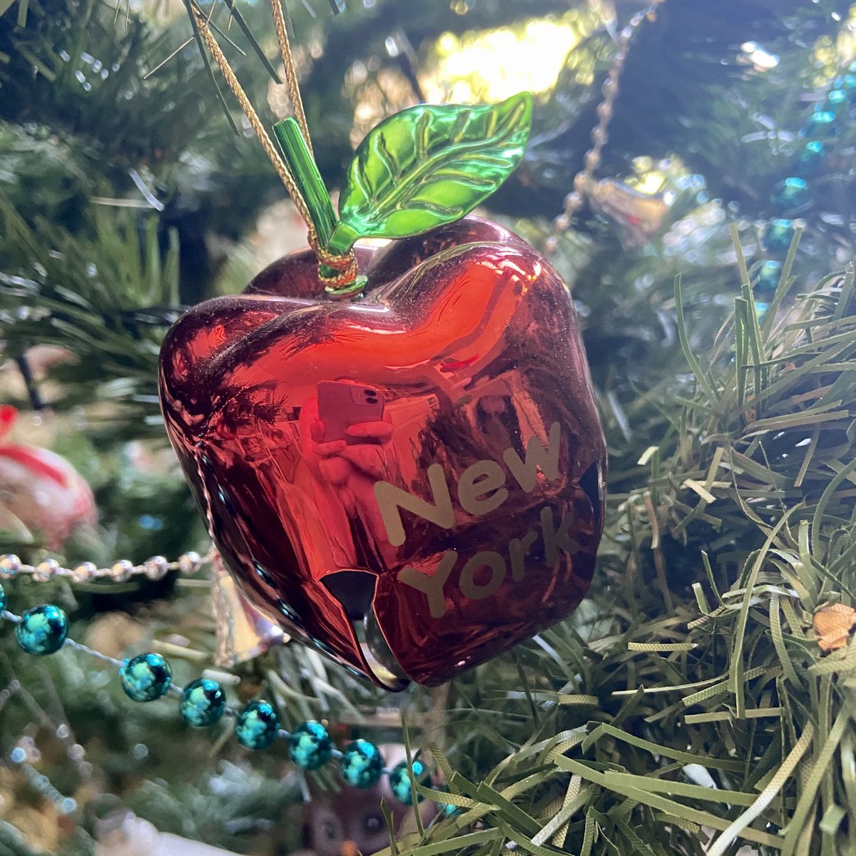 Christmas thread! Every year I love unwrapping all my decorations to put on my tree. These are some of my favourites. I’ll keep adding as I go (or buy more!!).Send me your favourites too Here is my apple bell I bought in NYC.