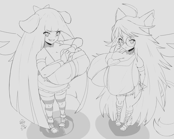 Anarchy Mari and Anarchy Zozo!
(Panty and Stocking cosplay) 