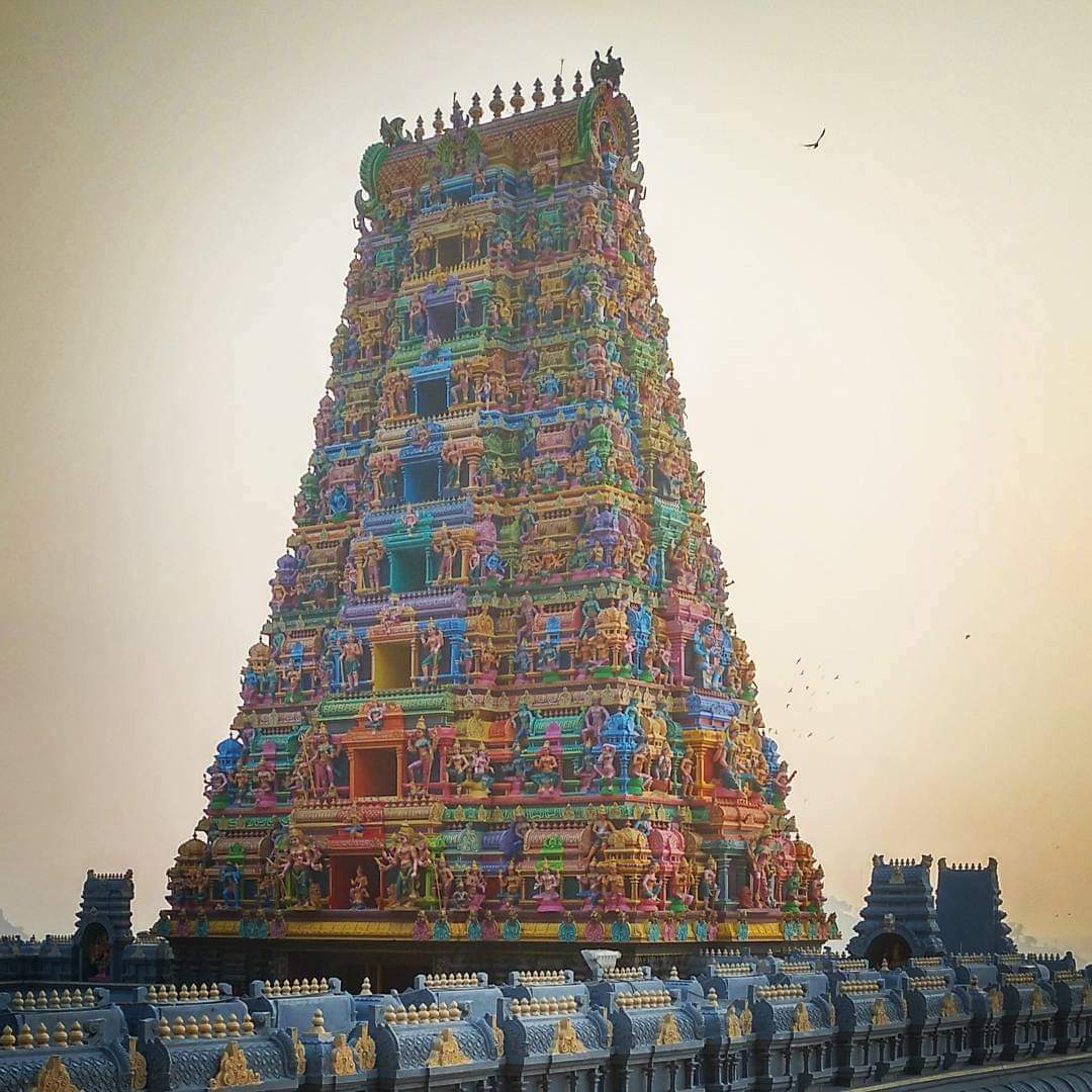 KANAKADURGA TEMPLE, VIJAYAWADAANDHRA PRADESH  #Thread Temple History.....The temple is located on the Indrakeeladri hill, on the banks of Krishna River. Kaalika purana refers Kanakadurgamma is Swayambhu here....