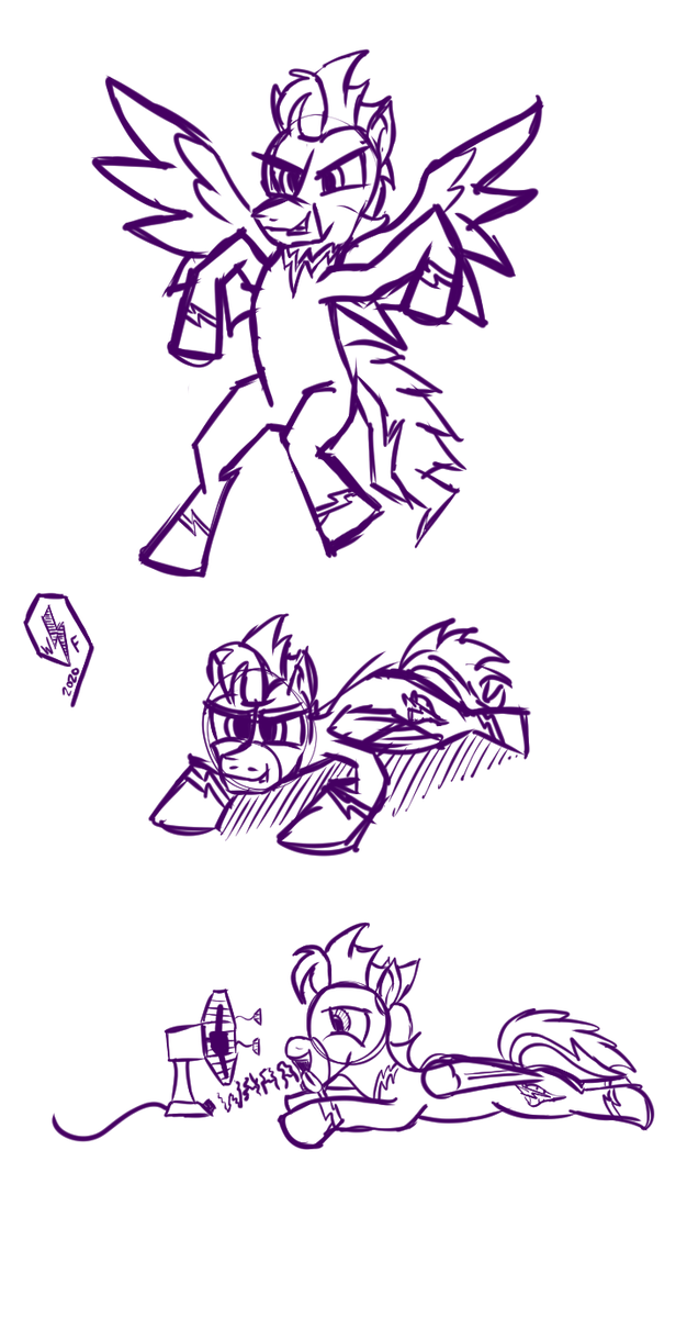 WhirlwindFlux's tweet photo. Had fun sketching Flux with different expressions and poses today! Check these out! #Shadowbolt #mlpoc https://t.co/RPtz06r9aV