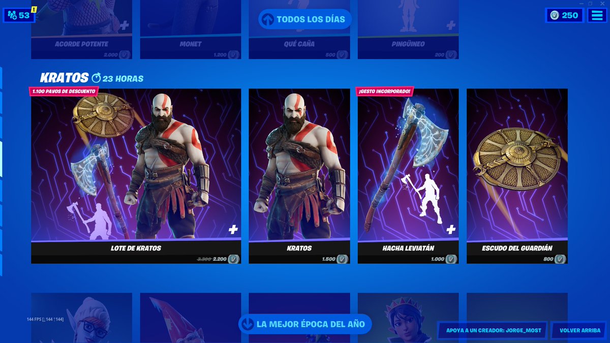 thefershod's tweet photo. Nueva tienda de Hoy gente, ya saben si compran algún objeto usen el código FERSHOD7U7, se los agradecería mucho ❤️. #Fortnite https://t.co/nQbFRSvP7u