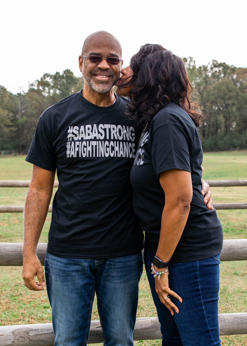 Him4ever's tweet photo. So proud of my warrior husband.❤️ He completed his final round of chemotherapy and is now on his way to recovery and healing. How thankful we are to our Heavenly Father for strength🙋🏽♀️. Thank you for sharing our journey. #sabastrong #afightingchance. Photo cred📸 @skylarlienn https://t.co/TZBodKCHCz