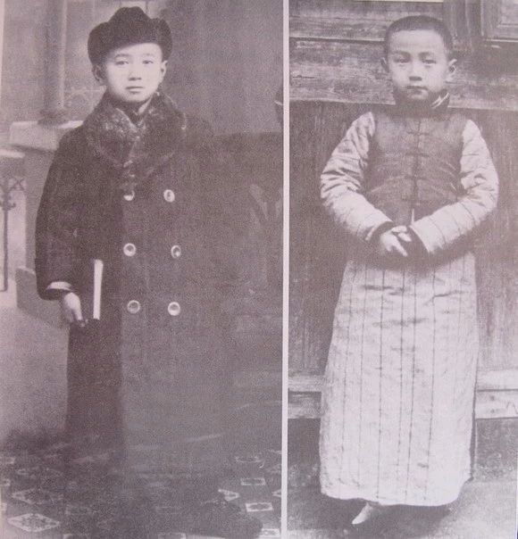 Qian Xuesen (below left) born in old Chinese gentry in Hangzhou which reputedly descend frm royal Qian Clan of 10th cen Wuyue Kingdom. Family fortune in decline near end of Qing dynasty. Mom came frm a rich merchant family. His maternal Grandpa sponsored his Dad to study in Japan