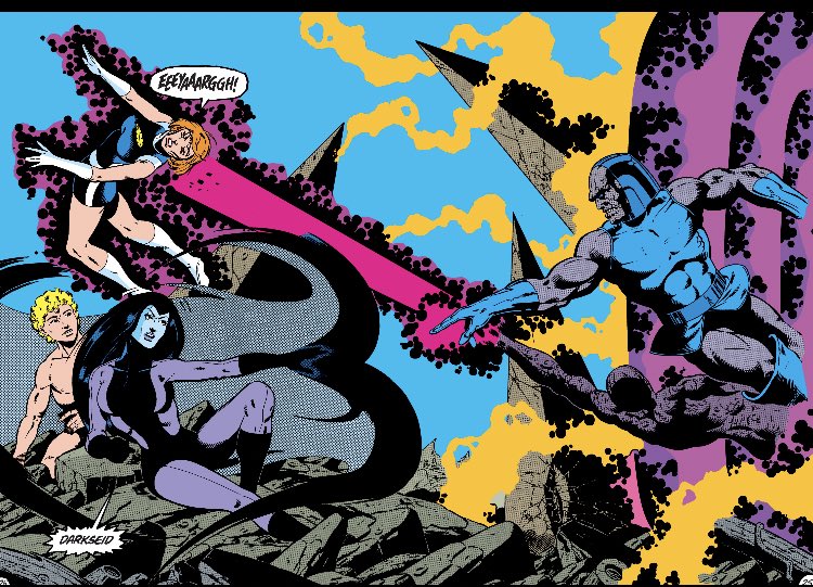 Honestly I feel like this spread is a good example of how I feel about the story as a whole. It’s well done, it’s gorgeous, it’s very cool, but if there’s some deeper meaning to it I just don’t get it