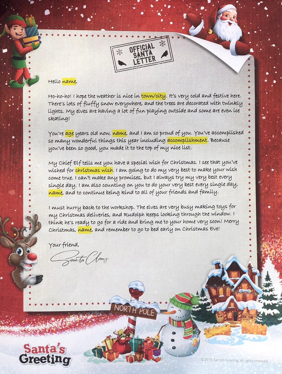 SantasGreeting's tweet photo. Our signed photo of Santa is handwritten with metallic marker &amp; placed in a premium cardboard frame inside a red envelope with stars, snowflakes, &amp; reindeer to make it extra special.  Free shipping to US &amp; UK.Order yours today.
https://t.co/4OzZWLYEIe
https://t.co/rHcwMJeOY0 https://t.co/kDNfEwjlVK