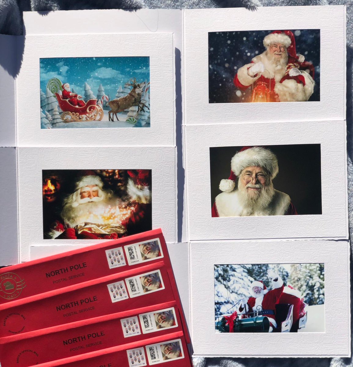 SantasGreeting's tweet photo. Our signed photo of Santa is handwritten with metallic marker &amp; placed in a premium cardboard frame inside a red envelope with stars, snowflakes, &amp; reindeer to make it extra special.  Free shipping to US &amp; UK.Order yours today.
https://t.co/4OzZWLYEIe
https://t.co/rHcwMJeOY0 https://t.co/kDNfEwjlVK