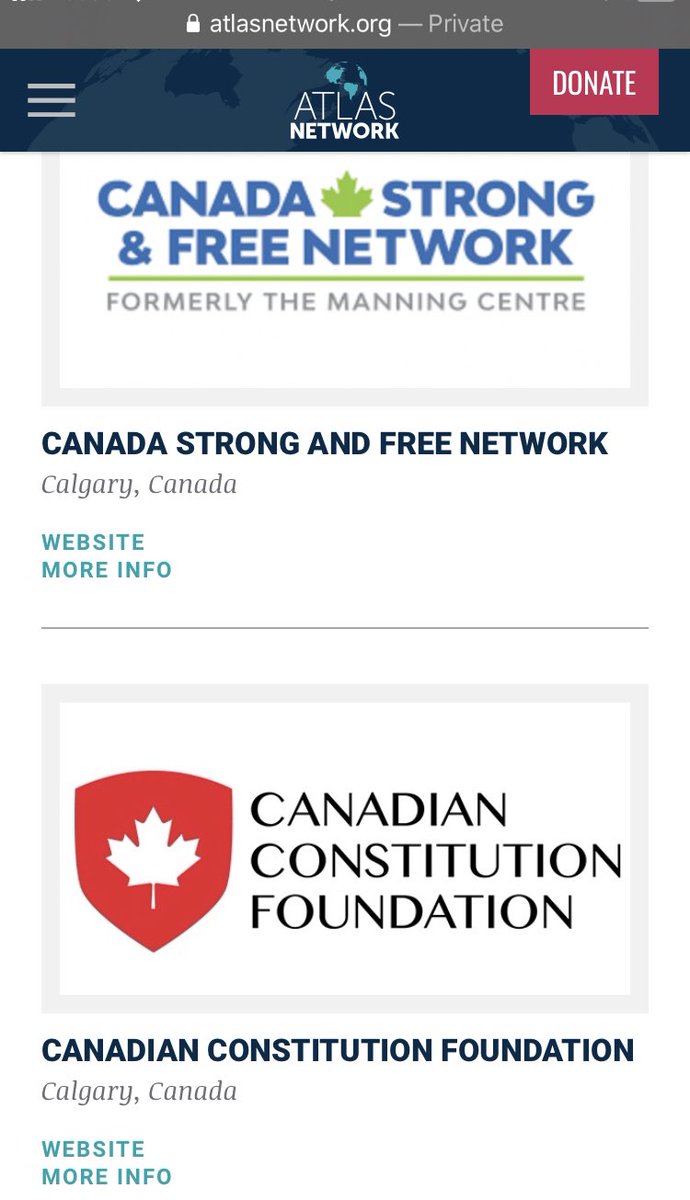 “One group not listed on the JCCF’s website is the Atlas Foundation, which features the JCCF prominently in their Canadian partners section.”Oh boy! And this “Atlas Network” is funding the manning centre too! #ableg  #cdnpoli  #spreadnecks