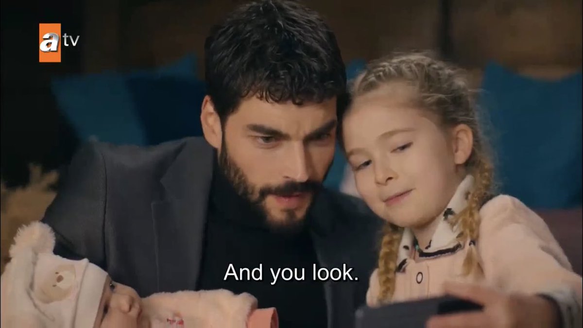 reyyan falling even more in love with this man as she watches how he bonds with his sister and how good he is with children  #Hercai  #ReyMir