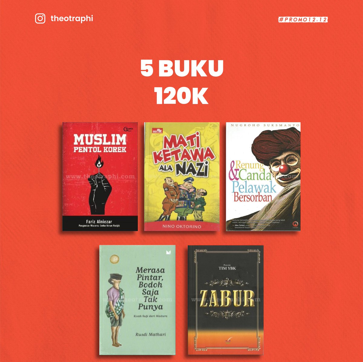 Theotraphi's tweet photo. #boekoetheotraphi #theotraphi #teologi #sastra #filsafat #buku #bukuteologi #bukusastra #bukufilsafat #philosophy #literatur #pecintabuku #blibiophile https://t.co/tBCYL4KbZQ