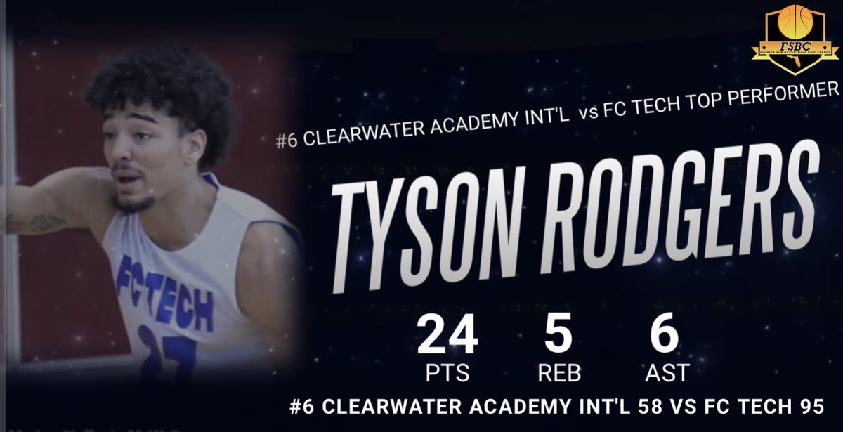 Post High School Basketball Association (@phsba_us) on Twitter photo <a href="/Floridacentral7/">Florida central tech Men’s basketball</a> <a href="/coachkarljeudy/">Karl Jeudy 🇭🇹</a> came up with the upset victory over FSBC 6th ranked Clearwater Academy International 95 to 58. Former <a href="/georgejenkinsHS/">George W. Jenkins High School</a> standout @tysonrogers_ led the team with 24 points 5 rebounds, 6 assists. <a href="/Floridacentral7/">Florida central tech Men’s basketball</a> <a href="/coachkarljeudy/">Karl Jeudy 🇭🇹</a> came up with the upset victory over FSBC 6th ranked Clearwater Academy International 95 to 58. Former <a href="/georgejenkinsHS/">George W. Jenkins High School</a> standout @tysonrogers_ led the team with 24 points 5 rebounds, 6 assists.