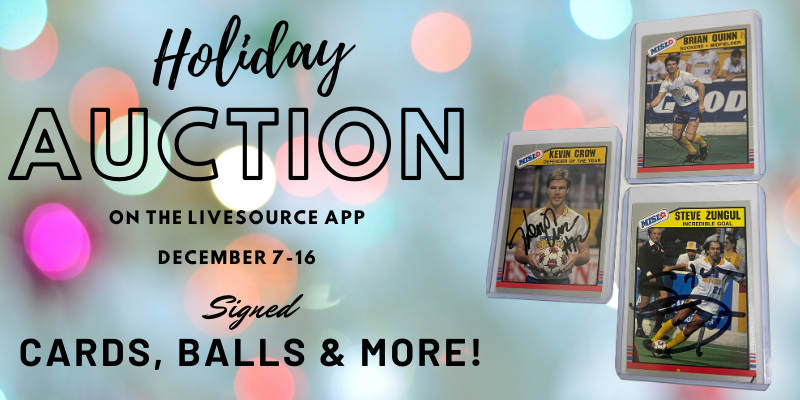 SanDiegoSockers's tweet photo. While we've got your attention with the #MASLAllStarGame, here's our final auction for 2020, and a great chance for collectors and Sockers fans to load up on just what you want in your stocking! Starts Monday on the @LiveSource app. https://t.co/kLqSo0dx01