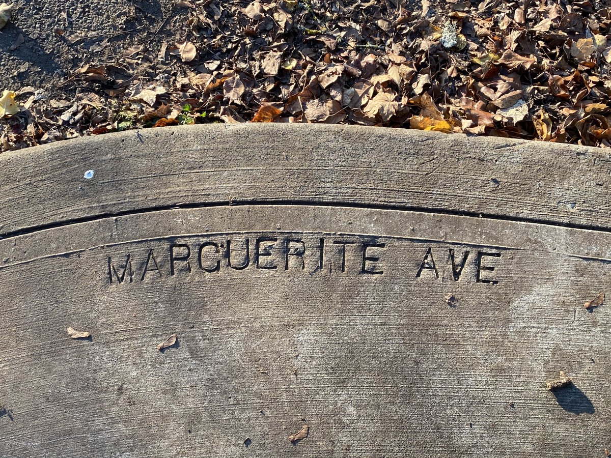 That means streets now named SE 28th Place or SE 35th Place used to have other names. In these cases, Kenilworth and Marguerite, respectively. Kenilworth is the title of Scott's 1821 novel, and Marguerite was his wife's name.