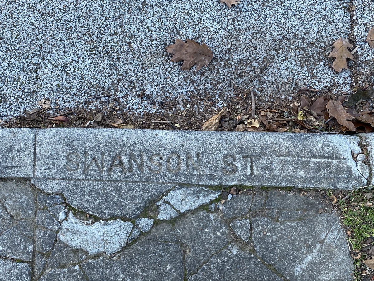 There are other former names in my hood, though I can't find any connection to Scott or his novels. Swanson St is a small part of 36th Ave now and Marvin St is what's now Lafayette Ct.