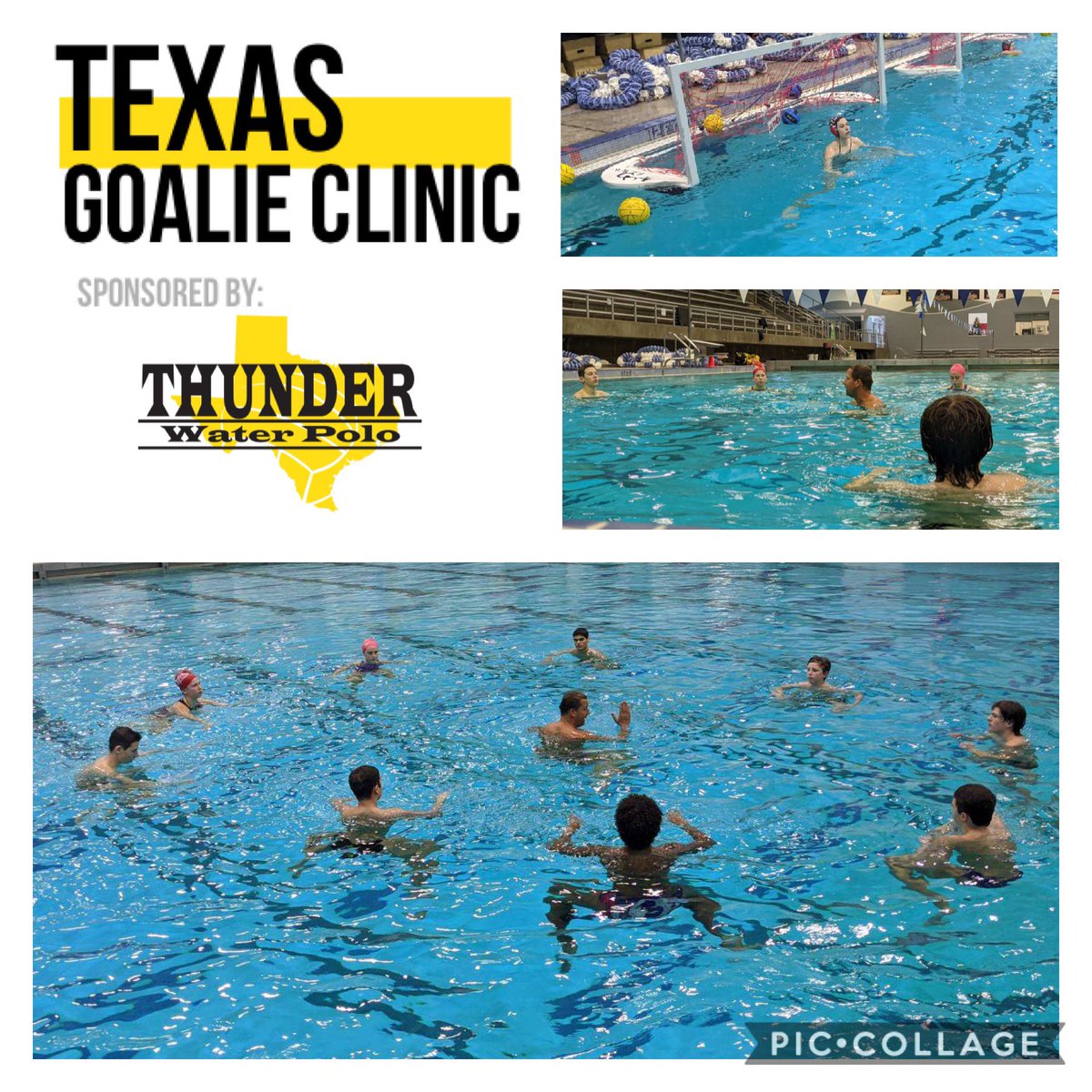 ThunderPolo's tweet photo. Thanks Michael Zellmer aka Mize for a great day 1 at the Texas Goalie Clinic! #texaswaterpolo #goalie #thethunderdifference https://t.co/7NSgCaoB7h
