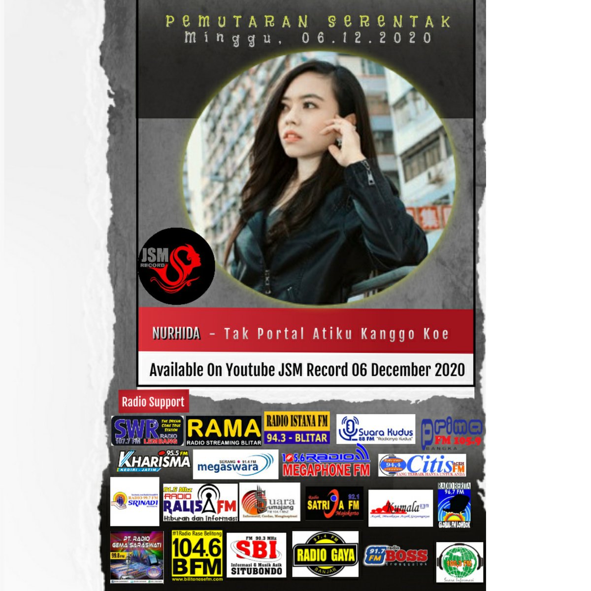 Radio Gaya Fm kota Banjar - Jawa barat (@radiogaya) on Twitter photo Pemutaran serentak minggu 06 Desember 2020
NURHIDA - TAK PORTAL ATIKU KANGGO KOE
#njumuter #nurhida #takportalatikukanggokoe #jsmrecord #arjunamusik
<a href="/arjunamusikku/">arjuna balagita saputra</a> <a href="/jsm_record/">JSM MANAGEMENT INDONESIA</a> <a href="/nurhidaHK/">Nurhida</a> Pemutaran serentak minggu 06 Desember 2020
NURHIDA - TAK PORTAL ATIKU KANGGO KOE
#njumuter #nurhida #takportalatikukanggokoe #jsmrecord #arjunamusik
<a href="/arjunamusikku/">arjuna balagita saputra</a> <a href="/jsm_record/">JSM MANAGEMENT INDONESIA</a> <a href="/nurhidaHK/">Nurhida</a>