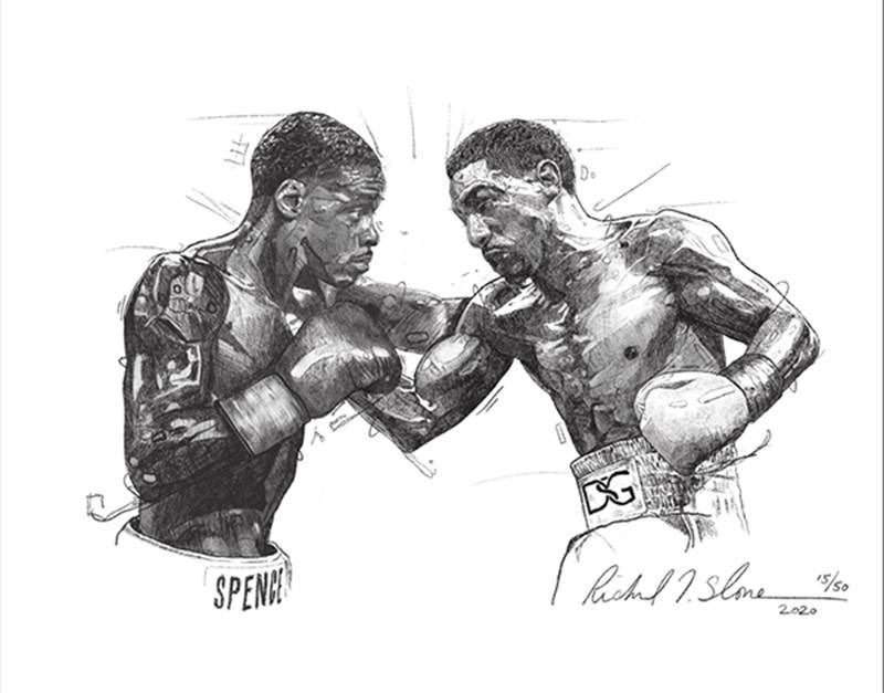 sloneart's tweet image. 🚨 Spence VS Garcia Slone art Giveaway!🚨

1️⃣ RT and like.
2️⃣ Follow us.
3️⃣ Comment your prediction of the fight using #SpenceGarcia #sloneart