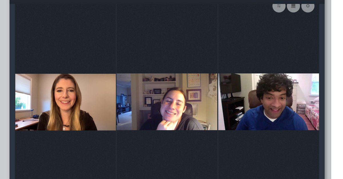 Today we drilled down to ONE PRACTICAL exercise T's can use right away, in #remotelearning, with S's, with colleagues, with community. The result? Connection.
Thanks @rlfreedm for once again inspiring me. Joy to co-present in live-time with you.
#ISTE20 #SelfieOfMyVisibleLearning