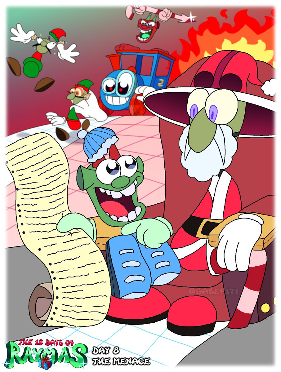 gabep171's tweet photo. raymas always touts the power of being naughty or nice, but for the menace twins, it's more like being naughty or naughtier
let's hope mr. dark has a spell for reversing damages done to the bandland mall!
#Rayman
#RaymanRedemption
#12DaysofRaymas https://t.co/B2umUDiv1A