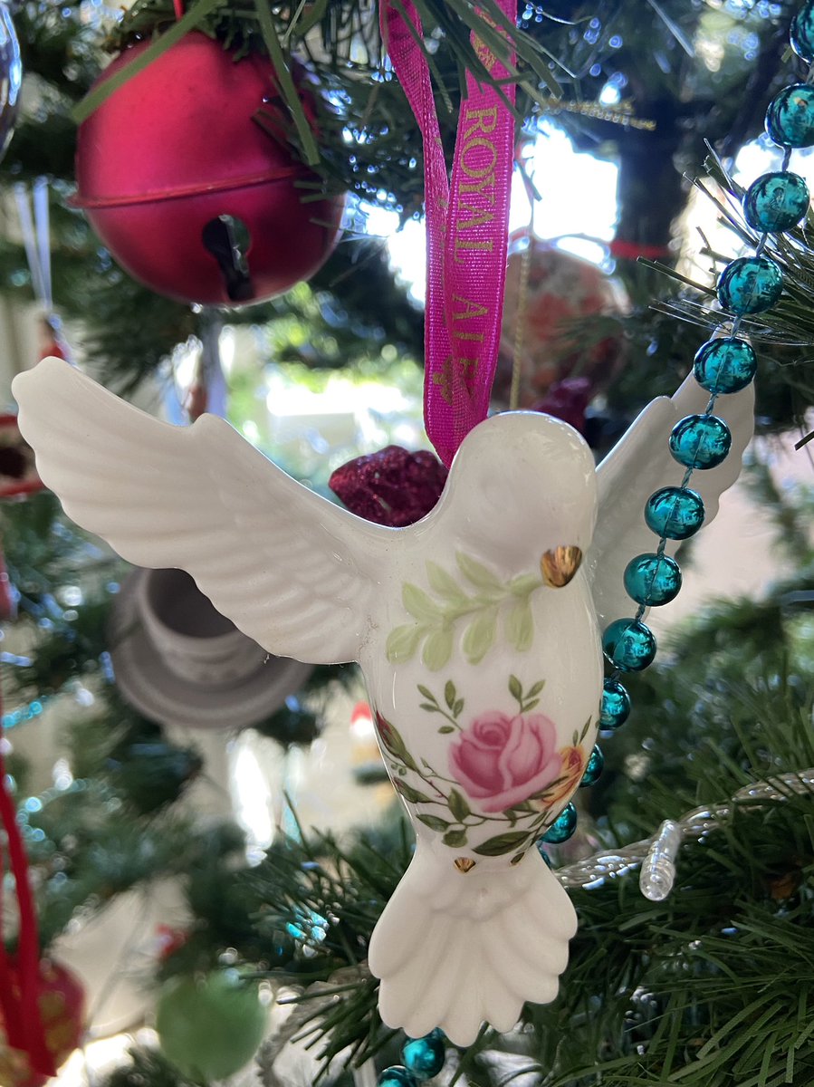 My mum always buys us a nice decoration each year. I have quite a few of these Royal Albert ones, and they all match.