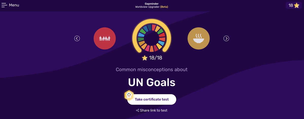 sjtylr's tweet photo. Check out the new @Gapminder "Upgrader" site, under development. Will have sections for each of the #GlobalGoals. https://t.co/hQfvvDhWhN 

#MYPChat #TeachSDGs #Factfulness https://t.co/iLIP0OzY2X