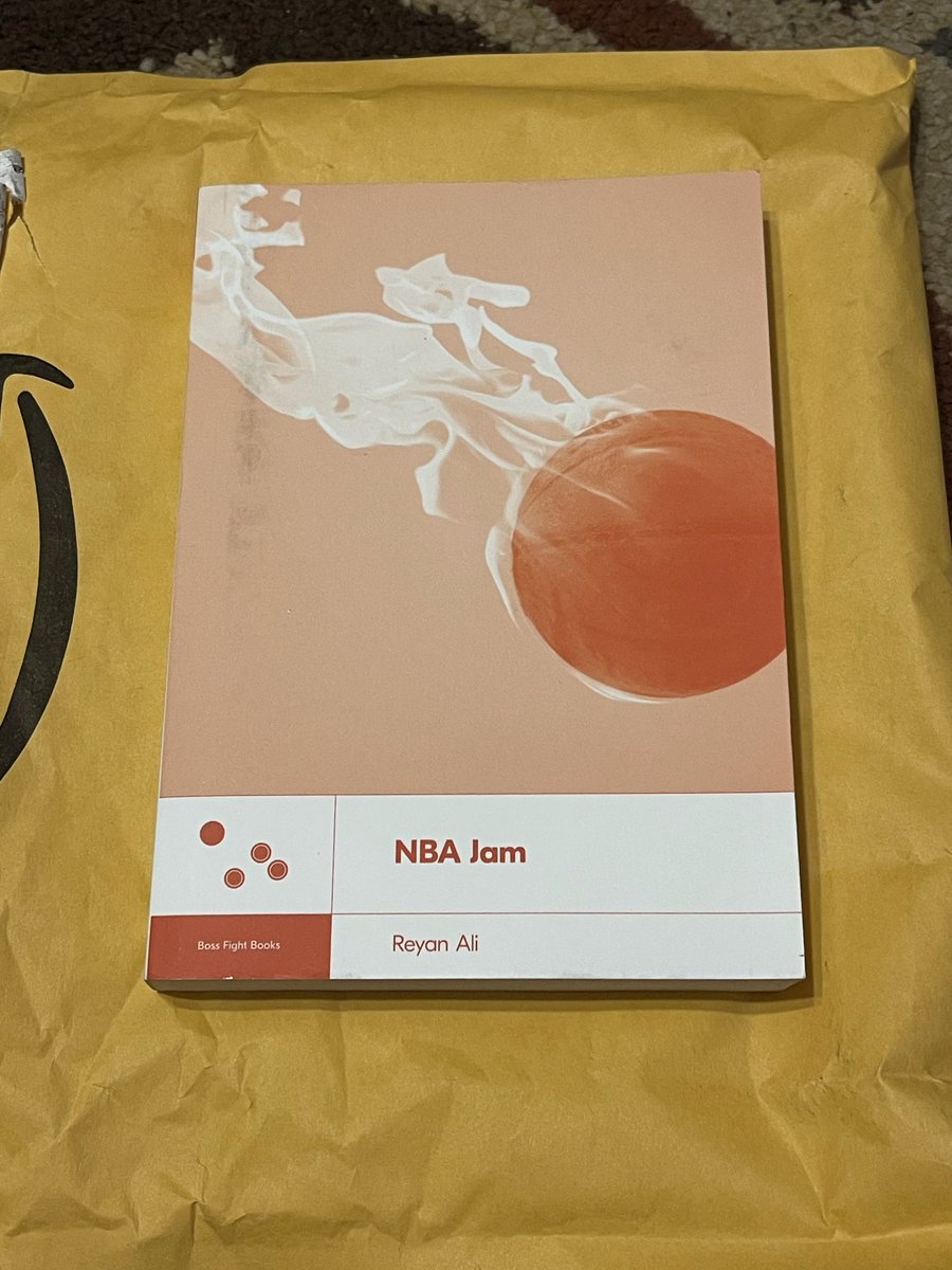 th3crush3r's tweet photo. First purchase from @BossFightBooks but won’t be my last! That KotOR book is calling my name. #NBAJam #Arcade #BossFightBooks #Reading #Gaming @nbajambook https://t.co/hyPcb2F4cW